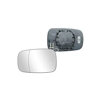 Auto zrcátko Sklo zpětného zrcátka RENAULT CLIO III | 2005-2009 | vyhřívané | chromové | asférické | VIEW MAX |