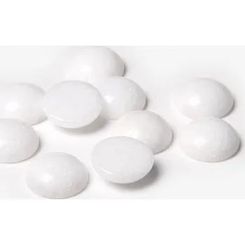 Dětské navlékací korálky Přírodní korálky pro šperky | šperkové kameny 10 ks - Č. 19 White Jades , 4 mm