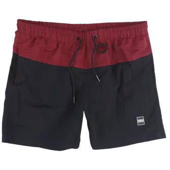 Pánské plavky Plavecké šortky z Urban Classics - Block Swim Shorts - Muži - červená