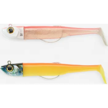 Umělá nástraha CAPERLAN Měkká nástraha na mořský rybolov shad texan Combo Ancho 120 50 g Růžová/oranžová ORANŽOVÁ|RŮŽOVÁ