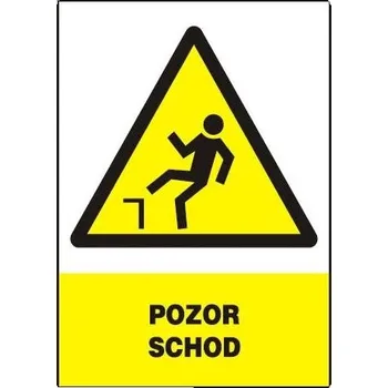 Pozor - Schod 210x297 mm - plast