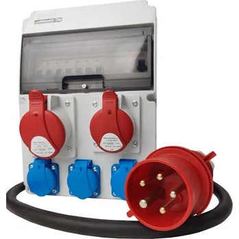 Rozvaděč Staveništní rozvaděč JUN-S/FI 1x32A 1x16A 3x230V s kabelem IP44 DOKTORVOLT