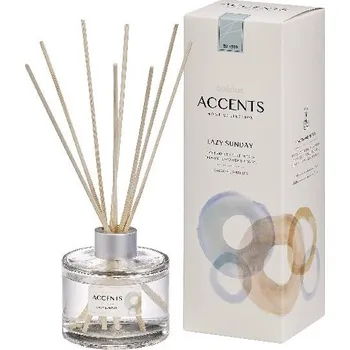 Svíčka Bolsius Accents Diffuser Lazy Sunday 100ml + vonná stébla 343 gram 343 gram