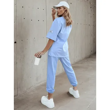 Světle modrá souprava trička a tepláků RIZNA AY1034 Velikost: M