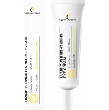 Péče o oční okolí DIFFER & DEEPER - LUMINOUS BRIGHTENING EYE CREAM - Rozjasňující a vyhlazující oční krém proti tmavým kruhům 30 ml