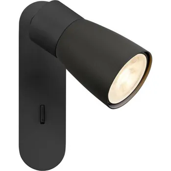 Svítidlo BIG WHITE (SLV) PURI 2.0 Dome nástěnné a stropní svítidlo, vypínač, obdélníkový, 1x max. 6W GU10, černý 1008304