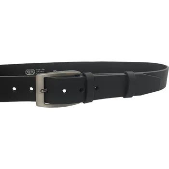 Opasek PENNY BELTS Pánský kožený opasek EXKLUZIV 504-V4-60 černý - 110 cm