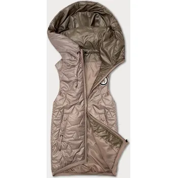 Dámská vesta Perleťově růžová dámská vesta se stahovacím lemem na spodním okraji S'West (B8341-51) odstíny růžové M (38)