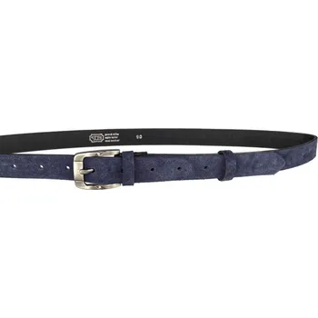 Módní doplněk PENNY BELTS Kožený opasek 25-172-S56 modrý - 90 cm