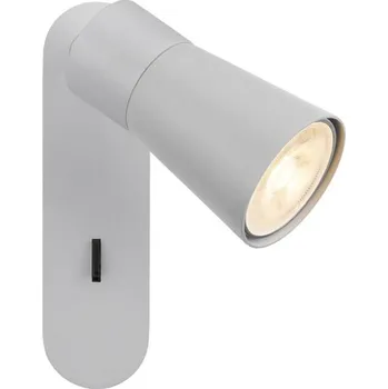 BIG WHITE (SLV) PURI 2.0 Cone nástěnné a stropní svítidlo, vypínač, obdélníkový, 1x max. 6W GU10, šedá 1008303