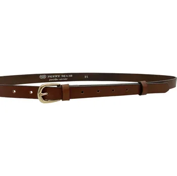 Módní doplněk PENNY BELTS Kožený opasek 20-201Z-48 hnědý - 100 cm