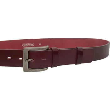 Opasek PENNY BELTS Kožený opasek 501-95 bordo - 90 cm