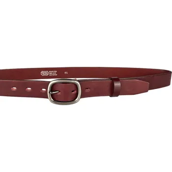 Opasek PENNY BELTS Kožený opasek 30-192-95 bordó - 95 cm