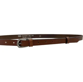 Opasek PENNY BELTS Kožený opasek 20-201-48 hnědý - 100 cm