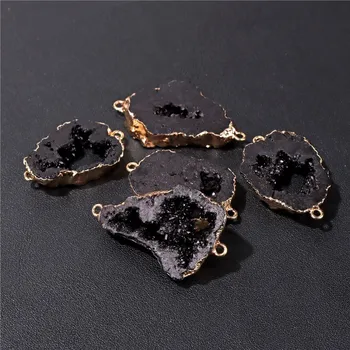 Přívěsek Achátový přívěsek, barevná drůza pro výrobu šperků | minerální kámen, přírodní přívěsek - Č.7 , 1 kus