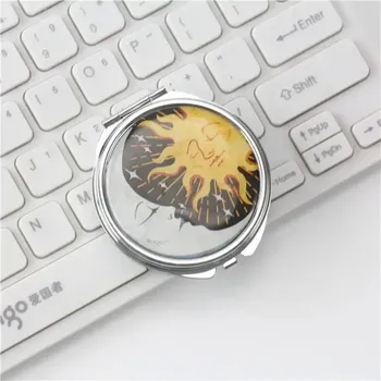 Lékovka Stylová krabička na léky s přihrádkami | cestovní pouzdro, dávkovač pilulek - Slunce Měsíc