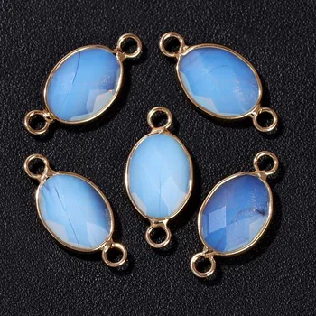 Přívěsek Přívěsek přírodní kámen oválný | šperk, amulet - Č.12 Opál , 5 kusů