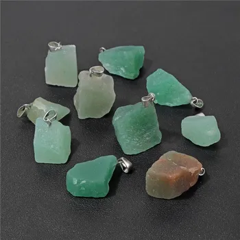 Přívěsek Přírodní kámen surový | přívěsek, minerální šperk 5 ks - Č. 25 Fluorit