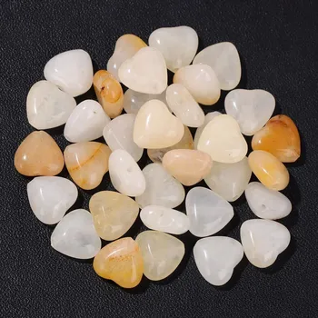 Dětské navlékací korálky 3-10 ks Minerální korálky ve tvaru srdce 10mm | minerální korálky, přírodní kameny - Růžový avanturín , 10mm x 3ks