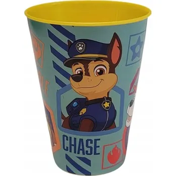 Vysoký jídelní hrnek 430 ml Tlapková patrola 4+ pro styk s potravinami