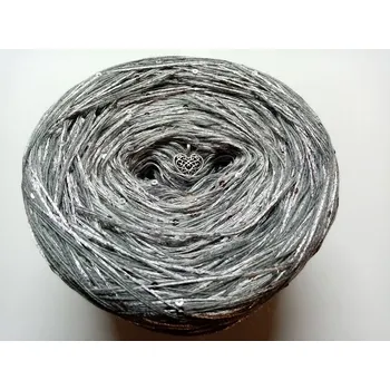 Příze Flitrovka Granit 3-nitka 1000m s flitry (Duhové klubko s flitry Flitrovka Granit)