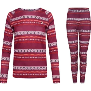 Set dámského termoprádla Set - dámské termoprádlo Dare2B červené Velikost: S