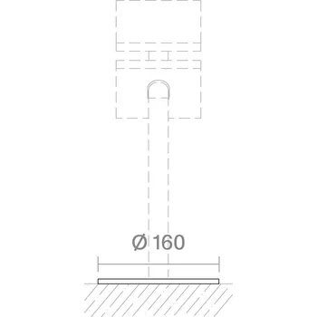 Venkovní osvětlení KLEWE Stojan pro HELIOSTEPPER, antracitová, nerezová ocel, 16 cm - Doprava zdarma
