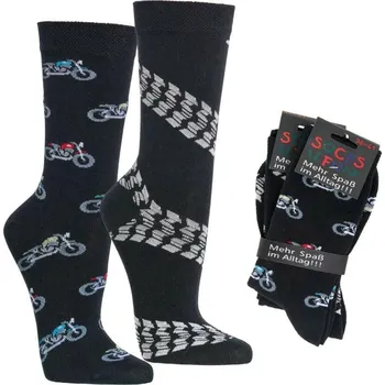 Pánské ponožky Ponožky Socks 4 Fun 6209.64 motorka - sada 2 páry vel. 36-41