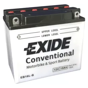 Auto-moto Exide Bike Conventional 12V 19Ah 190A EB16L-B