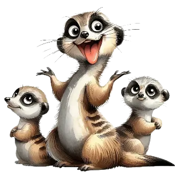 Nažehlovací obrázek - tři surikaty (dva rozměry), Velikost: Malý