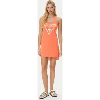 Dámské šaty Guess Každodenní šaty E3GP03 JA914 Oranžová Regular Fit XS