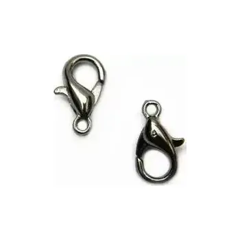 Materiál na výrobu šperku karabina 10 mm, hematit