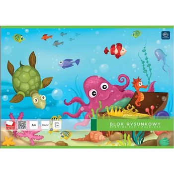 Blok Blok na Kreslení Bílý Bloky Pro Kreslení A4 20 Listů 80g Interdruk 10 kusů