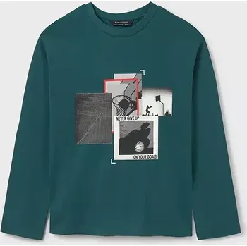 Chlapecké tričko Chlapecké triko dlouhý rukáv Mayoral 7092-66 Zelené velikost 172