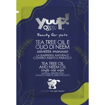 Antiparazitikum pro psa Yuup Tea Tree a Neem Oil ubrousek 1ks