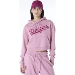 Dámská Mikina New Era - MLB Floral Graphic Crop Hoodie - LA Dodgers - Pink velikost S