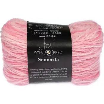 Příze Schoppel Wolle Seniorita 2599 Rosenduft Inspiration Dibadu (Vlněná příze Seniorita 2599 Rosenduft Inspiration Dibadu)