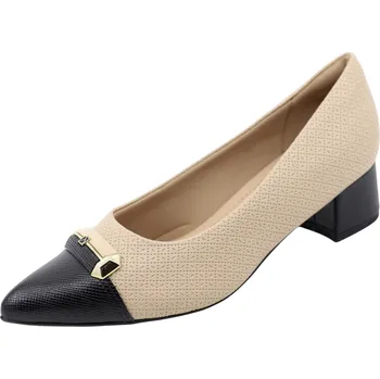 Dámské lodičky Dámské růžové lodičky PICCADILLY 739065-1 ivory/black Velikost: 40