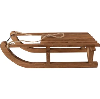 Bytová dekorace Clayre & Eef - Dekorativní dřevěné sáňky 5H0717