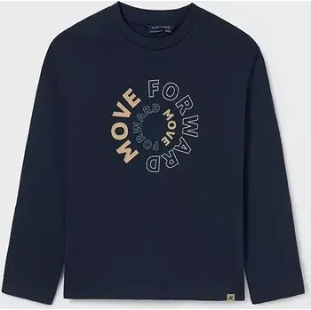 Chlapecké tričko Chlapecké triko dlouhý rukáv Mayoral 842-83 Tmavě modré velikost 140