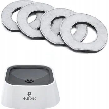 Miska pro psa Filtr do přenosné misky bez rozstřiku 2 l pro psy ELS PET 4 ks