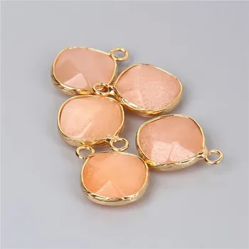 Přívěsek 2-5 ks Přívěsek přírodní kámen na řetízek | přívěsek, šperk - 21 Růžový avanturín , 5 kusů