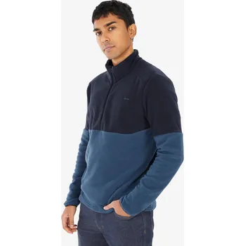 Pánská mikina QUECHUA Pánská turistická fleecová mikina s polovičním zipem MH 500 3XL MODRÁ