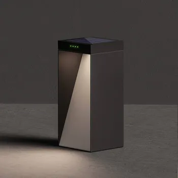 Venkovní osvětlení KLEWE LED solární lampa MILIO SIDE, antracitová, 35 cm, hliník, IP65 1 x 2,2 W LED - Doprava zdarma