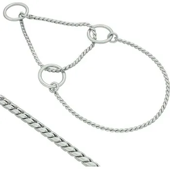 Obojek pro psa PH Výstavní polostahovací řetízkový obojek chrom Velikost: 3mm, Délka: 30cm