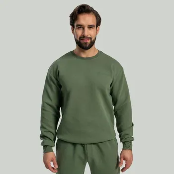 Pánské oblečení GymBeam Mikina Relaxed Cedar Green - STRIX Velikost: XXL, Barva: zelená