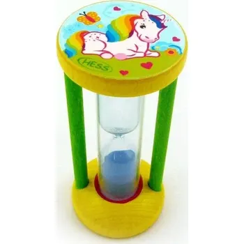 Dětské zboží Hess Přesýpací hodiny pro měření doby čištění zubů Jednorožec