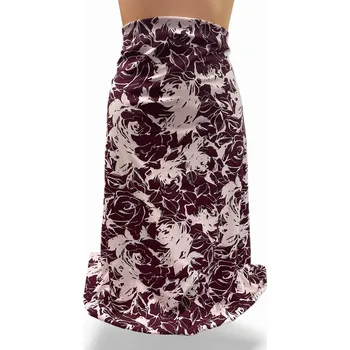 Dámská sukně Vínová sukně GÁBINA, Barva Vínová, Velikost XXL52, Materiál 96% Viskoza 4% Lycra