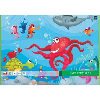 Blok Bílý BLOK na KRESLENÍ a MALOVÁNÍ A3, 20 listů, 80g Interdruk 10 KS