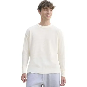 Pánské tričko Sol's Nebělené embosované termo tričko s dlouhým rukávem a reliéfním vzorem Barva: Přírodní, Velikost: XXL L04453